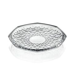 Блюдо круглое RCR ARABESQUE D30 см, H2,4 см, хрустальное стекло, Италия, фото 