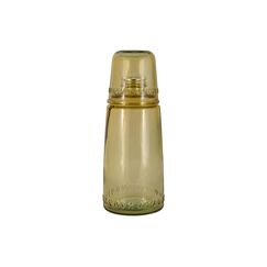 Бутылка для воды 1л со стаканом 0,22 л Natural Water, коричневые, SAN MIGUEL, фото 