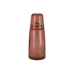 Бутылка для воды 1л со стаканом 0,22 л Natural  Water, розовые, SAN MIGUEL, фото 