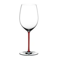 Бокал для красного вина Cabernet, 625 мл, прозрачный/красный, хрусталь, серия Fatto a Mano, Riedel, фото 