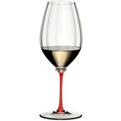Бокал для вина Performance Riesling 623 мл, прозрачный/красный, хрусталь, серия Fatto a Mano, Riedel, фото 