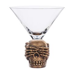 Набор из 4-х бокалов для мартини, Череп, 220 мл, P.L. - BarWare, фото 
