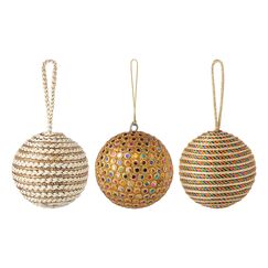 Набор ёлочных украшений Disco balls из коллекции New Year Essential, 3 шт., Tkano, фото 
