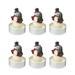 Набор декоративных свечей Festive snowman из коллекции New Year Essential, 6 шт., Tkano, фото 