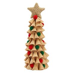 Декор новогодний Classics из джута и гофрированного картона из коллекции New Year Essential, Tkano, фото 