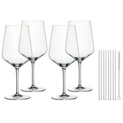 Набор бокалов TASTES GOOD: 4 бокала 630 мл, 4 трубочки, 1 щетка для чистки, Nachtmann, фото 