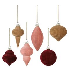 Набор ёлочных украшений Velvet mood из коллекции New Year Essential, 6 шт., Tkano, фото 