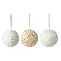 Набор ёлочных украшений White elegance коллекции New Year Essential, 3 шт., Tkano, фото 
