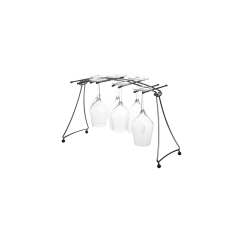 Egouttoir pour verres ? d?gustation, L41,9 см, W5,6 см, H22,1 см, никелированный металл, резиновые наконечники, Франция, L'Atelier du Vin, фото 