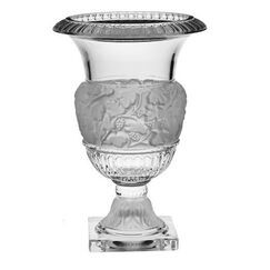Ваза на ножке Antique, Linearis & Anife, 30,5 см, Crystal Bohemia, фото 