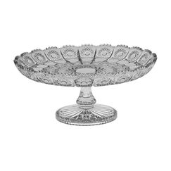 Тарелка для торта на ножке 500PK, 31 см, Crystal Bohemia, фото 