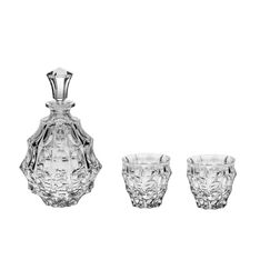 Набор для виски Fortune, 1 штоф 700 мл и 2 стакана 290 мл, Crystal Bohemia, фото 
