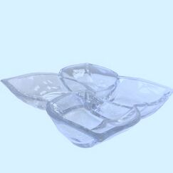 Салатник-кабарет Trays 4-секционный, 35 см, Crystal Bohemia, фото 