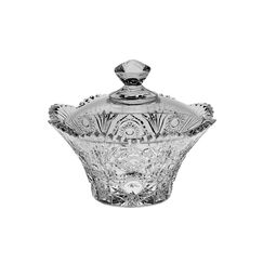 Доза с крышкой SISSI, 20,5 см, Crystal Bohemia, фото 