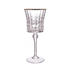 Набор из 2-х бокалов для вина, 270 мл, коллекция LADY DIAMOND GOLD, Cristal d’Arques Paris, фото 