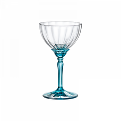 Набор бокалов для коктейля Florian Lucent Blue, 4 шт, 240 мл, D97 мм, H164 мм, хрустальное стекло, Bormioli Rocco, фото 