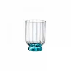Набор стаканов низких Florian Lucent Blue, 4 шт, 375 мл, D78 мм, H113 мм, хрустальное стекло, Bormioli Rocco, фото 