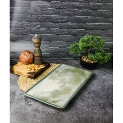 Блюдо прямоугольное 37,5x21,5 см h 2 см, STONEWARE, Porland, фото 