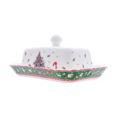 Маслёнка с крышкой Green 17*12*2.6 см, крышка 13.8*8.8*7.4 см, Repast, фото 