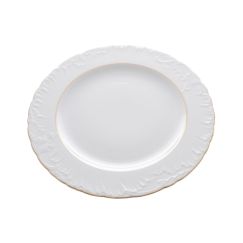 Блюдо круглое Rococo с золотой полосой 32 см, Repast, фото 