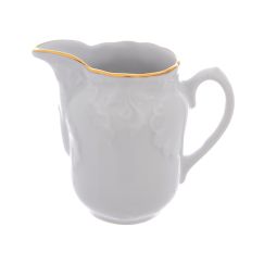 Молочник Rococo с золотой полосой 150 мл, Repast, фото 