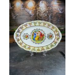 Блюдо овальное Мадонна 38 см, перламутр, серия Мария Тереза, Repast, фото 