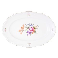 Блюдо овальное 33 см, серия Мейсенский букет, Repast, фото 