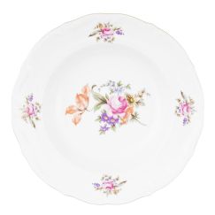 Набор из 6-ти тарелок глубоких 22.5 см, серия Мейсенский букет, Repast, фото 