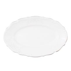 Блюдо овальное плоское 22 см, серия Свадебный узор, Repast, фото 