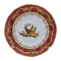 Набор из 6-ти салатников Охота красная 16 см, серия Мария Тереза, Repast, фото 