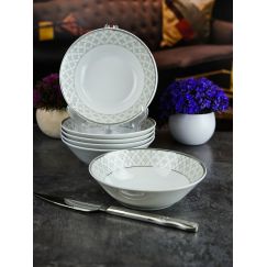 Набор из 6-ти салатников 15 см, серия Серебряная сетка, Repast, фото 