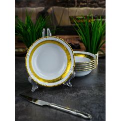 Набор из 6-ти салатников Матовая полоса 15,5 см, серия Мария Тереза, Repast, фото 