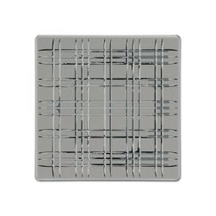 SQUARE - Блюдо квадратное 28 см серое бессвинцовый хрусталь, фото 