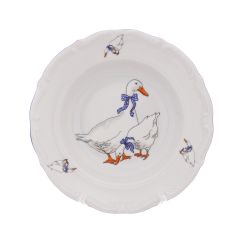 Тарелка глубокая 22,5*4 см Гуси, 300 мл, Repast, фото 