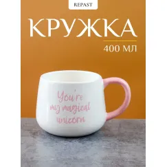Кружка Единорог 400 мл, 14*10,3*8,4 см, Repast, фото 