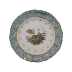 Тарелка Охота зеленная 25 см, серия Мария Тереза, Repast, фото 