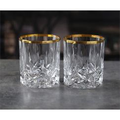 Набор из 2-х стаканов для виски RCR Opera 300 мл, золото, Италия, фото 