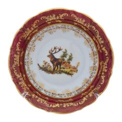 Салатник 16 см Охота красная, серия Мария Тереза, Repast, фото 