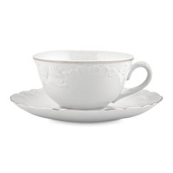 Чашка 220 мл Rococo с золотой полосой, Repast, фото 