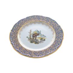 Блюдо круглое Охота зеленая 32 см, серия Мария Тереза, Repast, фото 