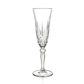 Набор из 6-ти бокалов-флюте для шампанского RCR Style Melodia 210 мл, хрустальное стекло, Италия, фото 