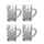 Набор из 4 кружек для горячих напитков HOT BEVERAGES, 250 мл, хрустальное стекло, Nachtmann, фото 