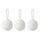 Набор ёлочных украшений Fluffy white из коллекции New Year Essential, 3 шт., Tkano, фото Набор ёлочных украшений Fluffy white из коллекции New Year Essential, 3 шт., Tkano, фото