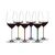 Набор из 6-ти бокалов для красного вина Cabernet/Merlot ручной работы 7900/0P, 625 мл, прозрачный/мультиколор, серия Fatto a Mano, Riedel, фото 