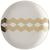 Набор из 4 блюдец Signature Chevron ?16cm, золото, LSA International, фото , изображение 5