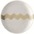 Набор из 4 блюдец Signature Chevron ?16cm, золото, LSA International, фото , изображение 4
