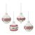 Набор ёлочных украшений с подсветкой Festive embroidey из коллекции New Year Essential, 4 шт., Tkano, фото 