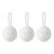 Набор ёлочных украшений Fluffy white из коллекции New Year Essential, 3 шт., Tkano, фото 