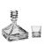 Набор для виски Maria Barware: 1 штоф 800 мл и 6 стаканов 300 мл, Crystal Bohemia, фото 