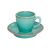 Блюдце для кофейной чашки 12 см, Seasons Бирюзовый, Porland, фото , изображение 3